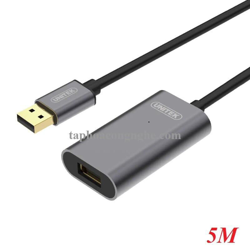 Unitek 98063 Y-271 2.0 5M Màu Xám Cáp Usb Nối Dài Extension có IC khuếch đại 30098063